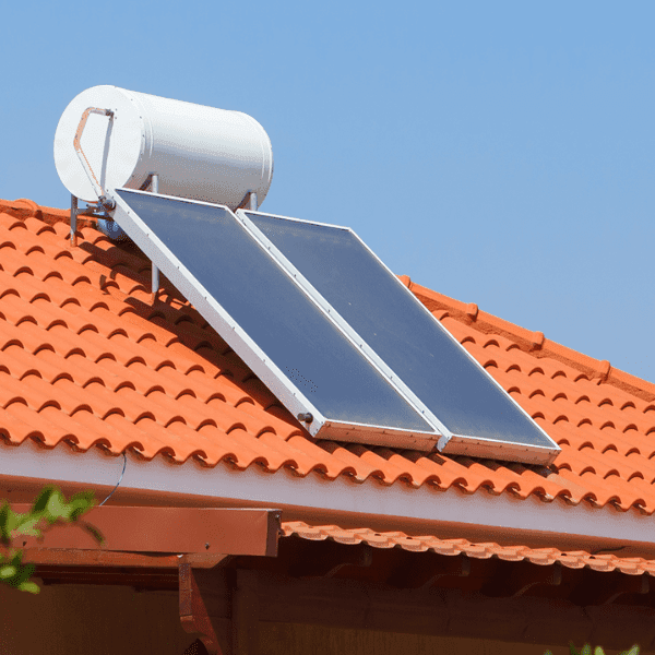 solar water heater in Nairobi, Kenya.